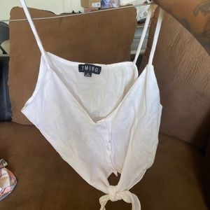 White crop top